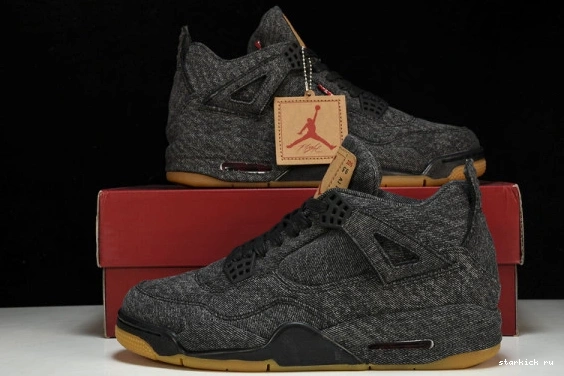 Jordan AO2571-001 4 Retro AO2571-001 Levis  - Denim Levis Air Black NRG 0804